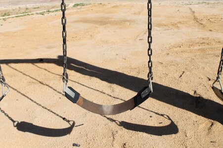 Swing broken swing abandoned