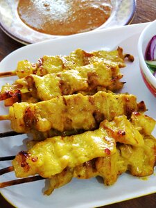 Pork satay food thailand