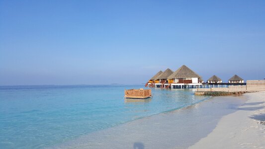 Maldives paradise beach photo