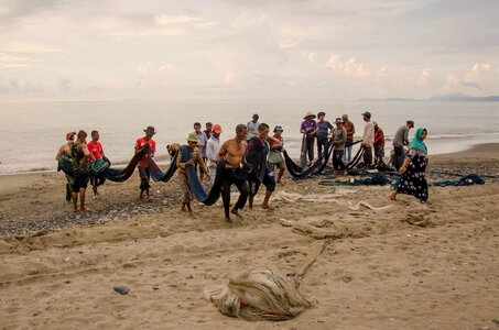 Sea fishing asia photo