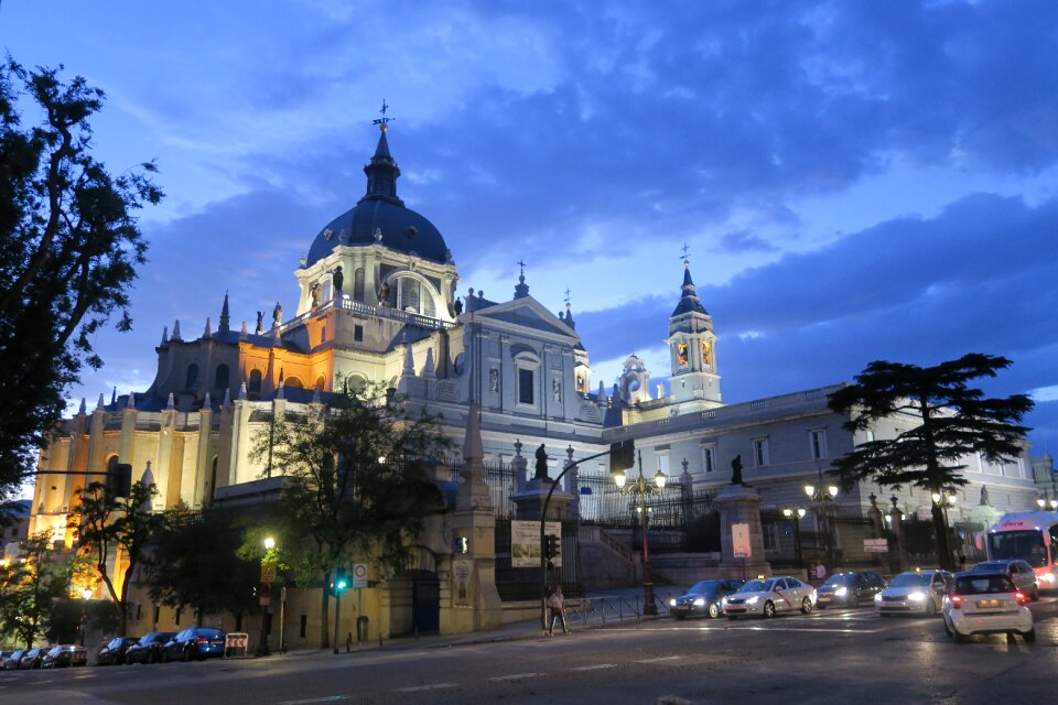 Sunset cathedral heritage madrid