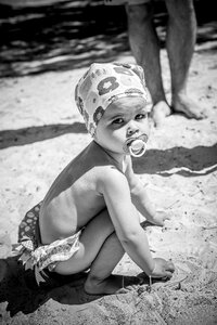 Happy portrait beach