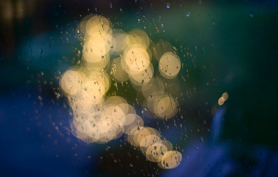 Wet water droplets