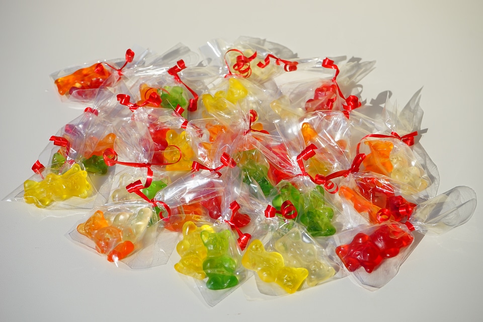 Mitbringsel cellophane gummi bear