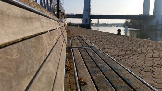 Channel bridge bench