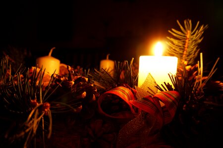 The advent wreath wreath christmas photo