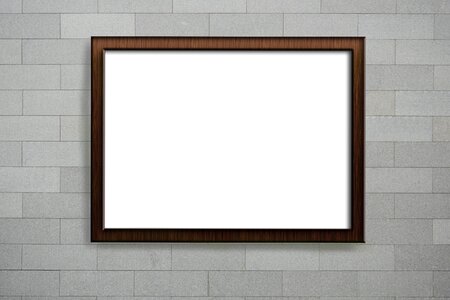 Empty frame picture frame poster mockup photo
