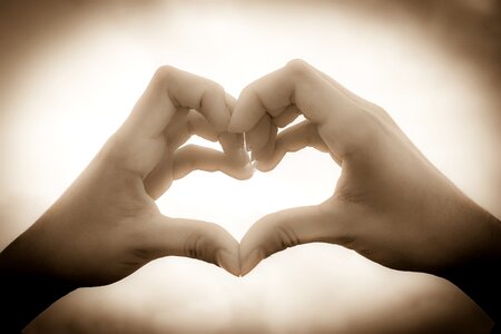 Emotions romantic symbol