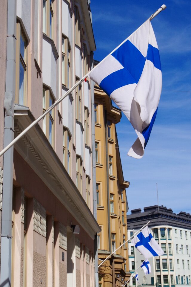 Flag of finland a day of celebration independence
