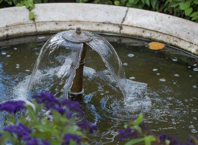 Water feature wet inject