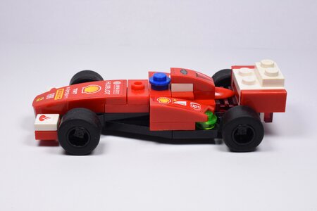 Lego the red car back photo