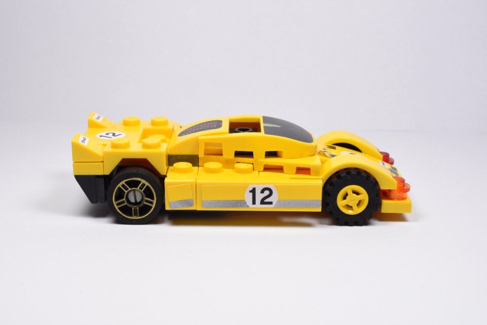 Lego yellow car back