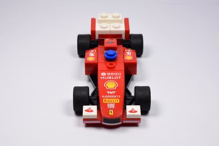 Lego the red car back