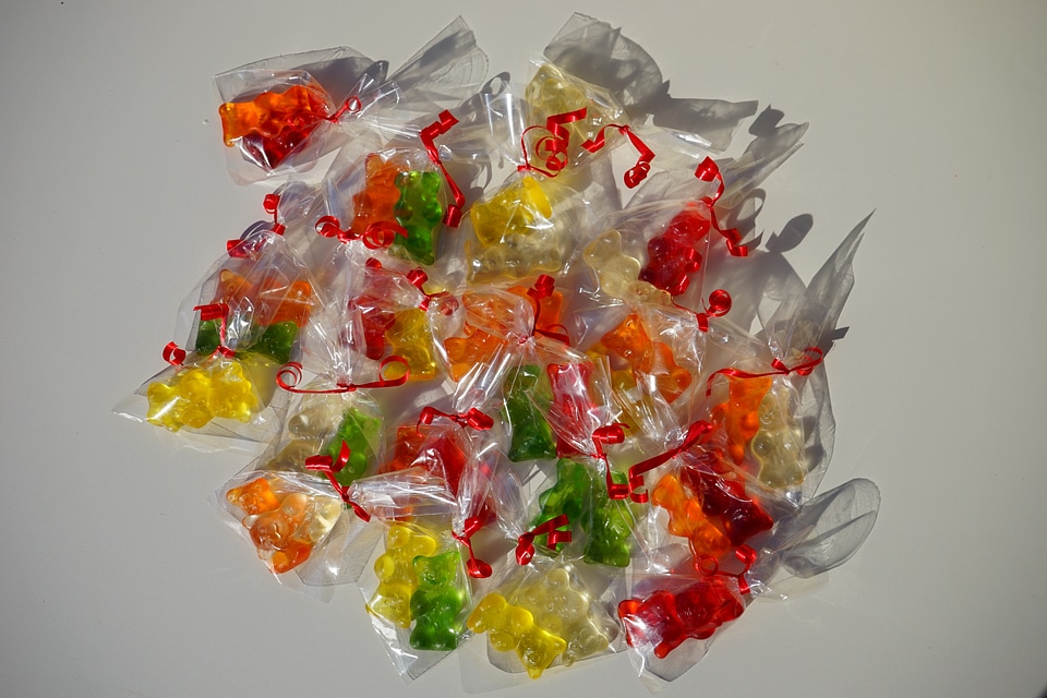 Mitbringsel cellophane gummi bear
