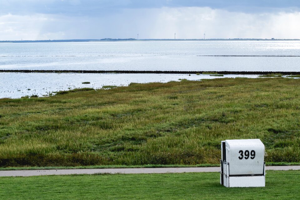 Meadow north sea dam photo