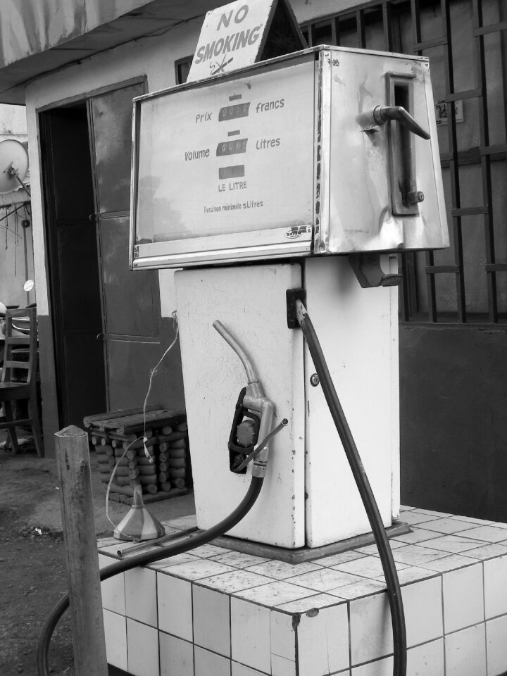 Petrol station vintage old