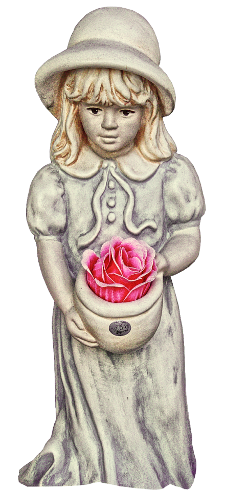 Rose flowerpot ceramic