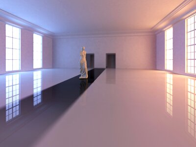 Dance hall space interior