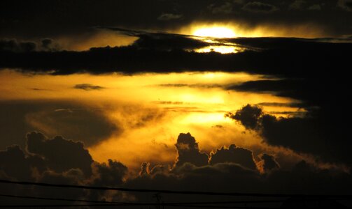 Clouds sun summer photo