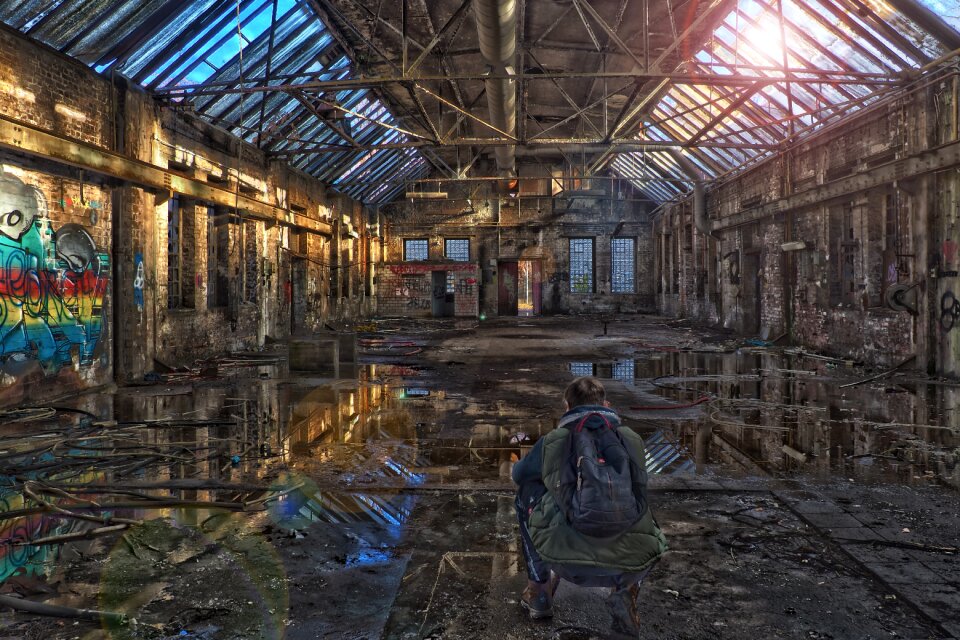 Industry hall abandoned