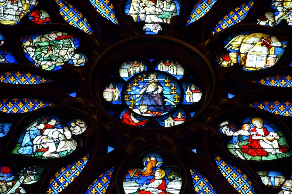 Stained glass window church