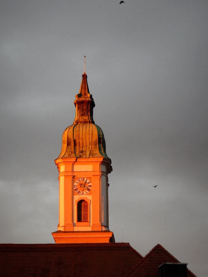 Cloudiness evening light rococo