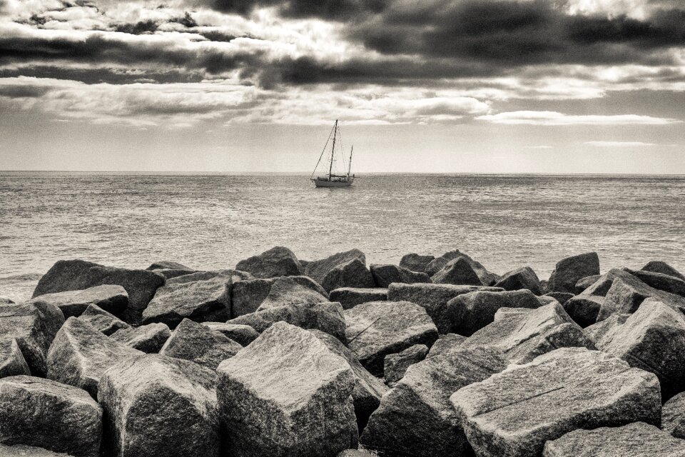 Ship sail ocean photo