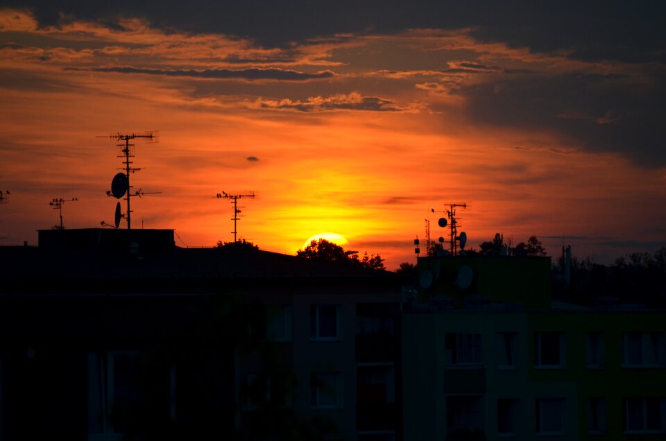 Dawn twilight panorama