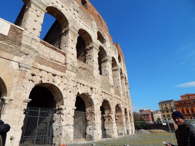 Colosseum architecture old photo