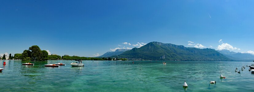 Panorama mountains water