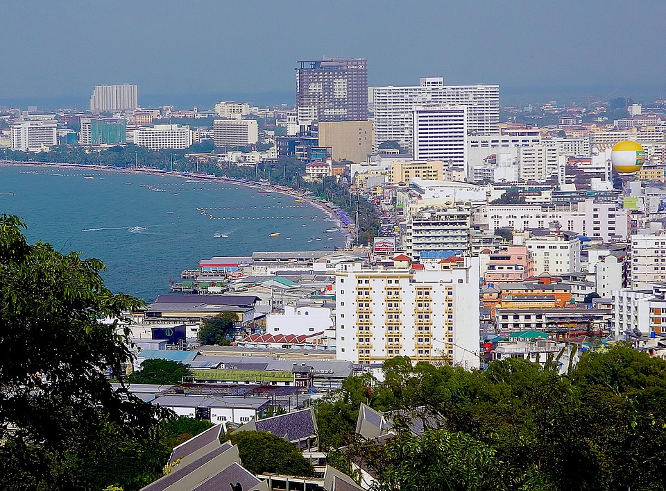 Sea seaside buildings