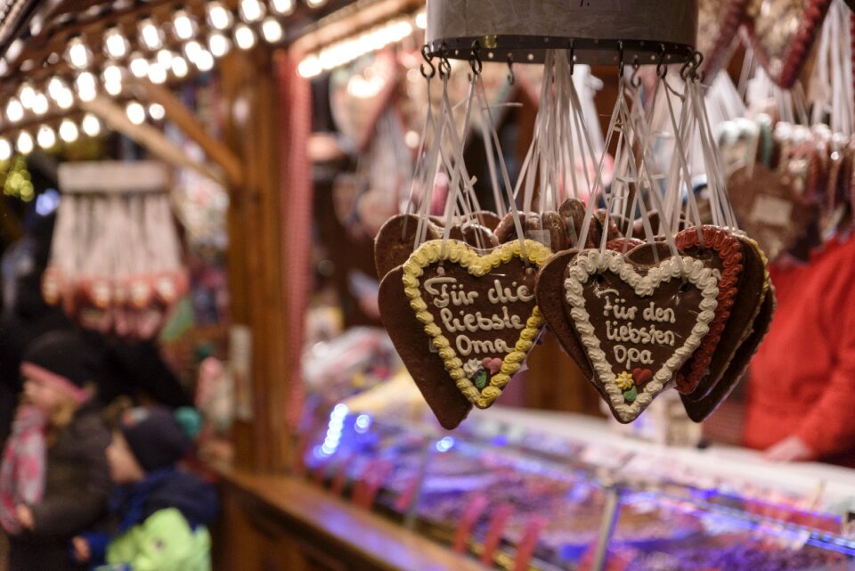 Advent christmas decorations gingerbread