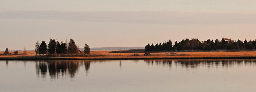 Water reflection scenic photo