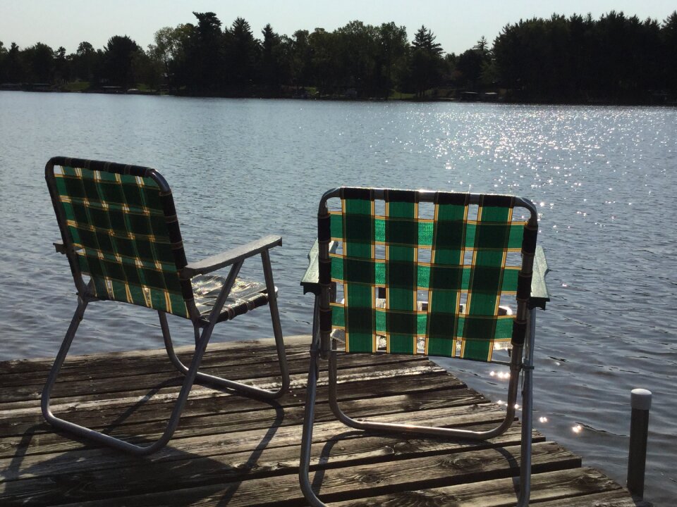 Lawn-chair vacation relax
