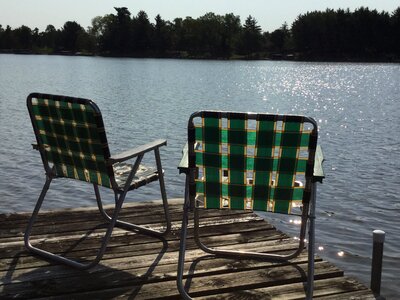 Lawn-chair vacation relax