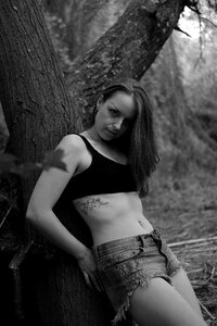 Nature fashion model