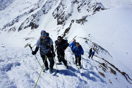 Mountain mountaineering backcountry skiiing photo
