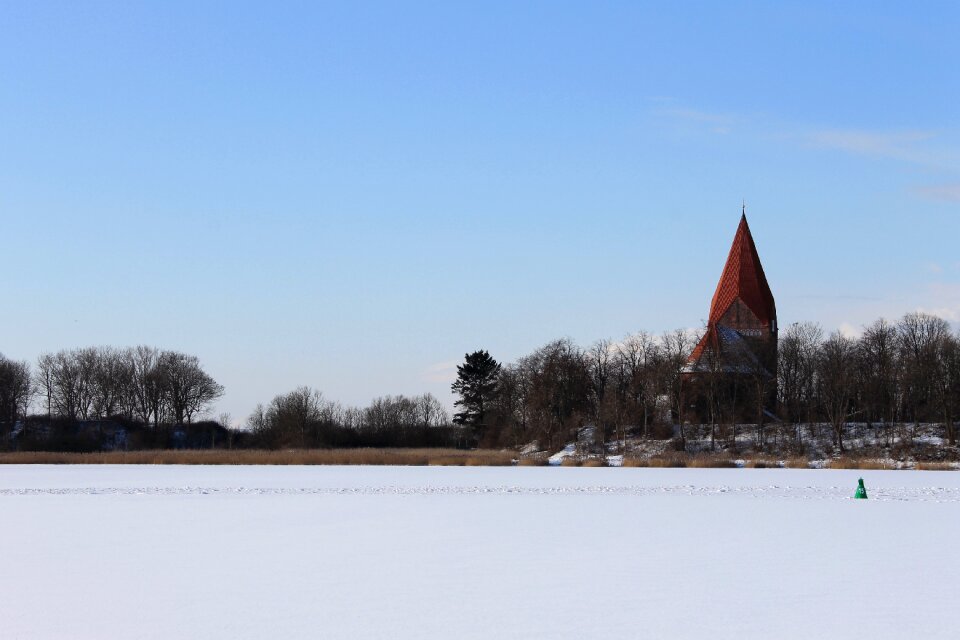 Church steeple sky coast