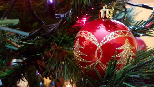 Christmas decorations red