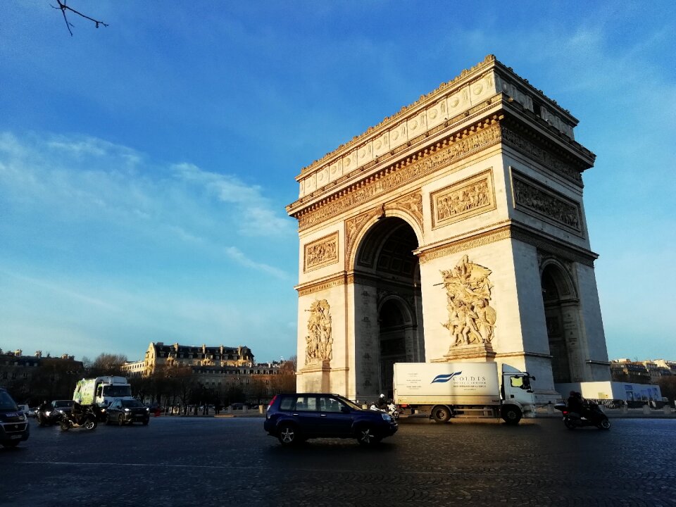 Triumphal arch the principle of perspective paris