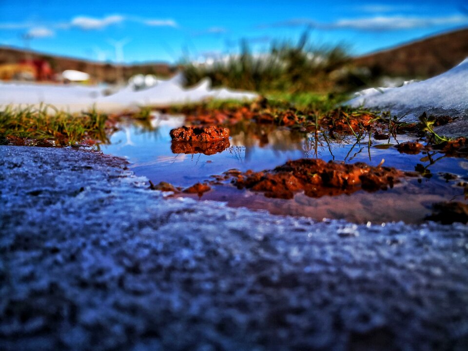 Camp tent landscape