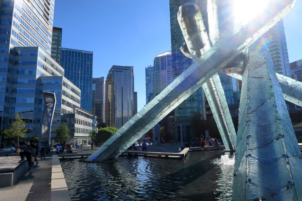 Water architecture downtown