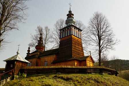 Orthodox church beskid niski poland photo