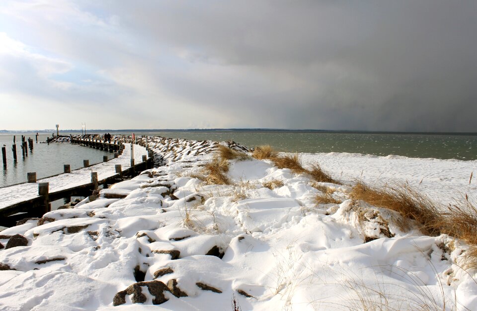 Timmendorfer beach forward snow