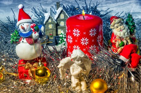 Santa claus candle fire