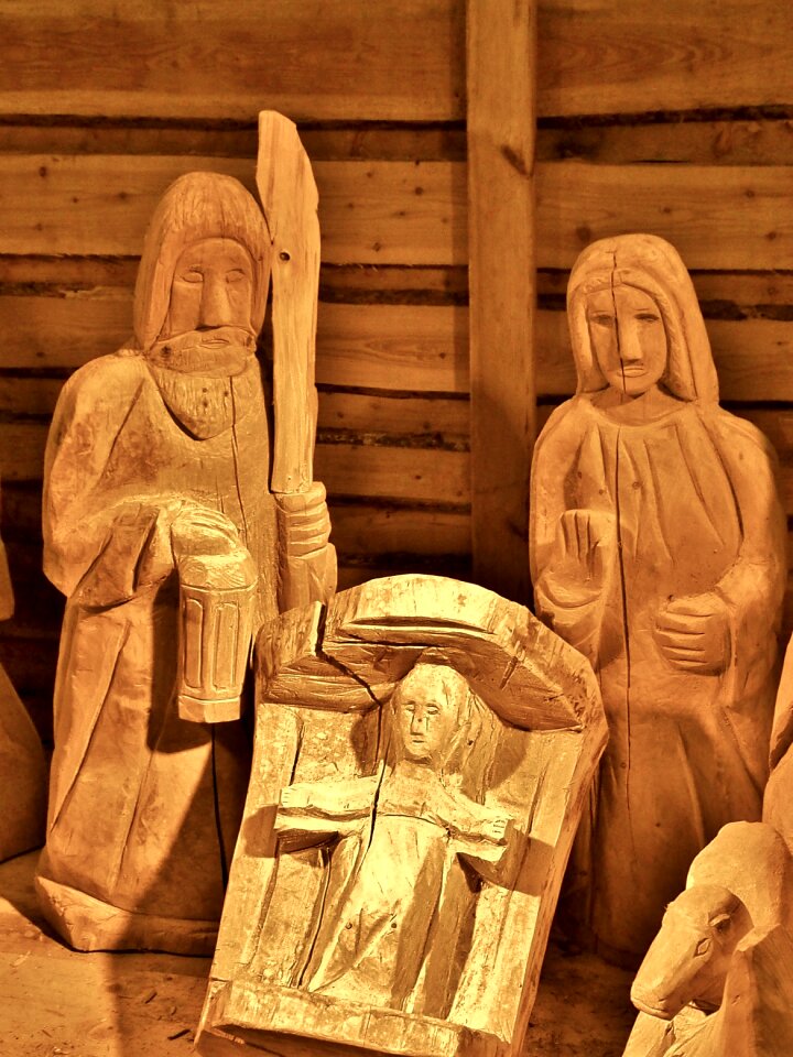 Wooden figures wood christmas