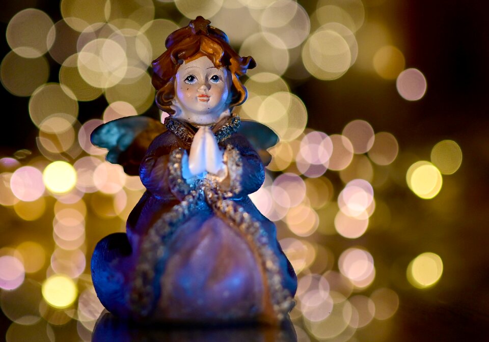 Christmas angel angel figure light
