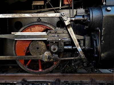 Locomotive steam metal photo