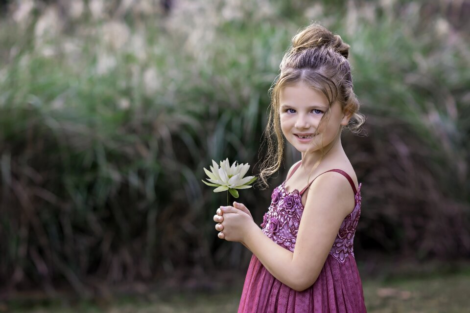 Nature portrait childhood