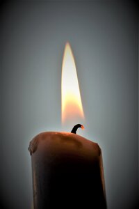 Flame candlelight burn photo
